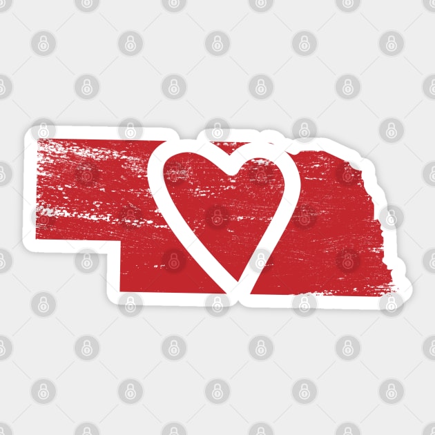 Hearts In Nebraska Sticker by Commykaze